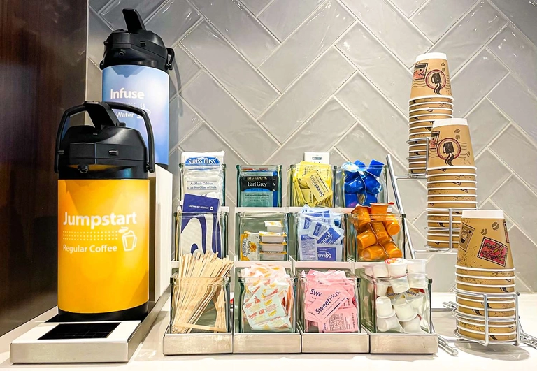 Coffee/Tea Available in the lobby 24/7
