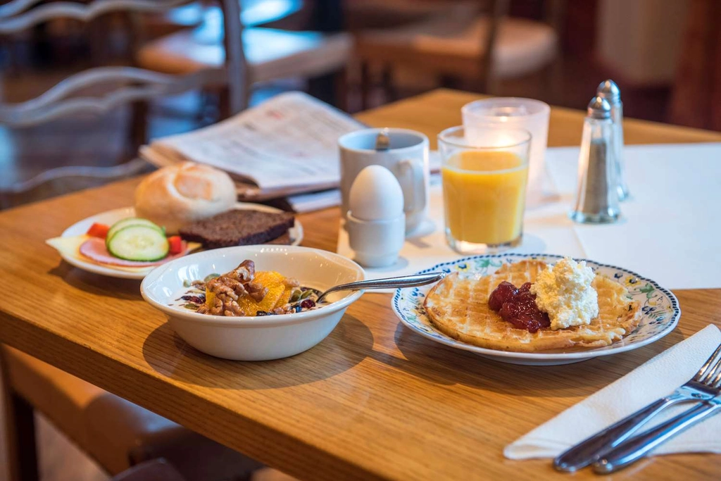 Breakfast in restaurant