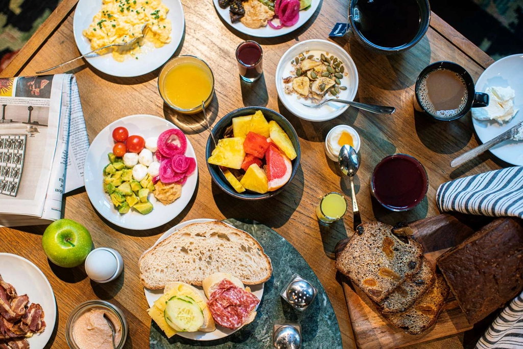 Breakfast table