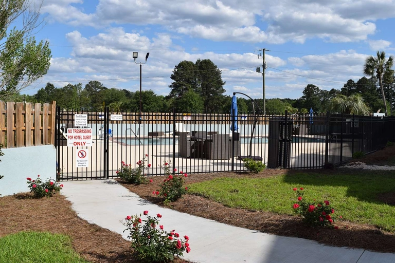 Outside Pool Area