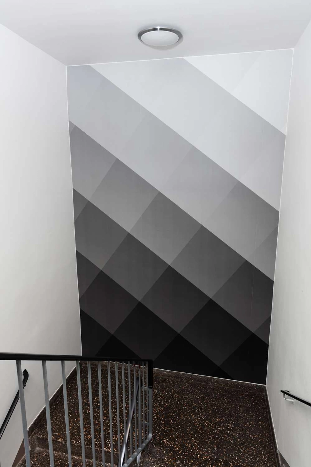 Wall in the staircase